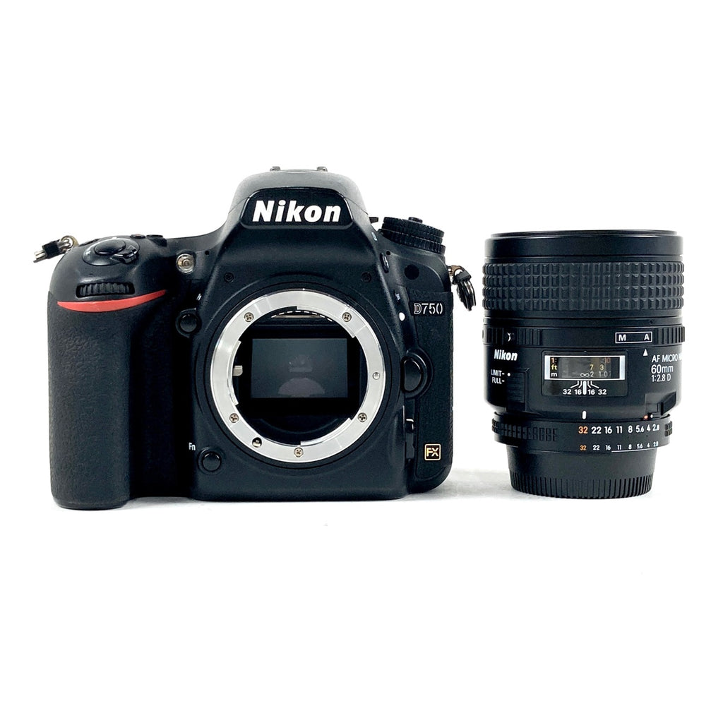 ニコン Nikon D750 ＋ AF MICRO NIKKOR 60mm F2.8D デジタル 一眼レフカメラ 【中古】