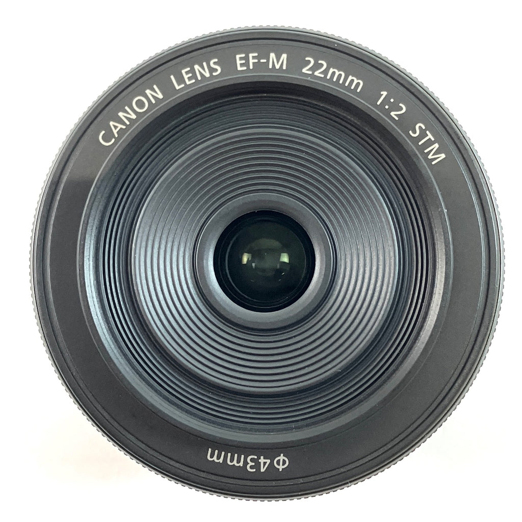 キヤノン Canon EF-M 22mm F2 STM ブラック 一眼カメラ用レンズ（オートフォーカス） 【中古】