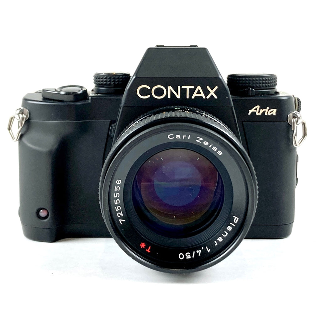 コンタックス CONTAX Aria + PlanarT* 50mmF1.4 プラナー フィルム マニュアルフォーカス 一眼レフカメラ 【中古】