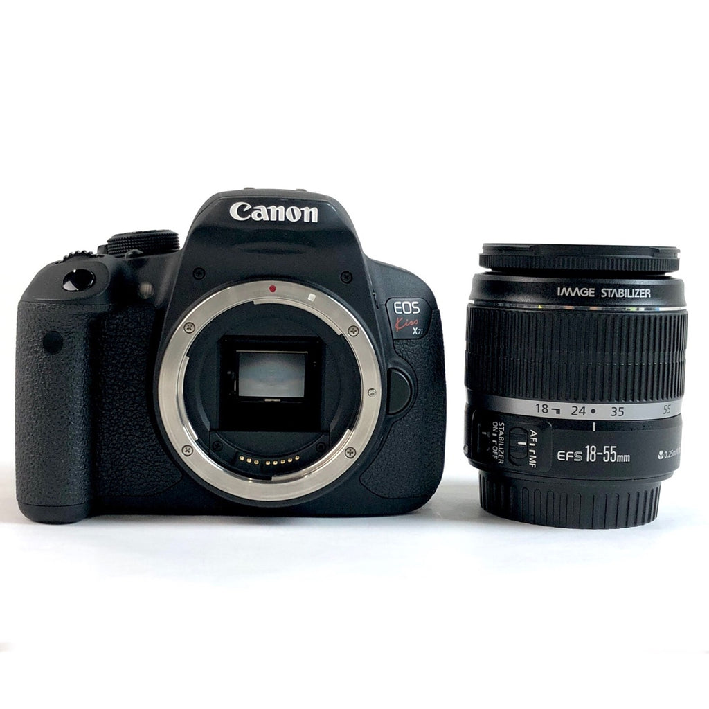 キヤノン Canon EOS Kiss X7i ＋ EF-S 18-55mm F3.5-5.6 IS デジタル 一眼レフカメラ 【中古】