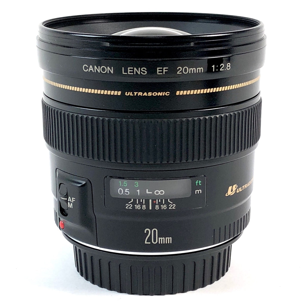 キヤノン Canon EF 20mm F2.8 USM 一眼カメラ用レンズ（オートフォーカス） 【中古】