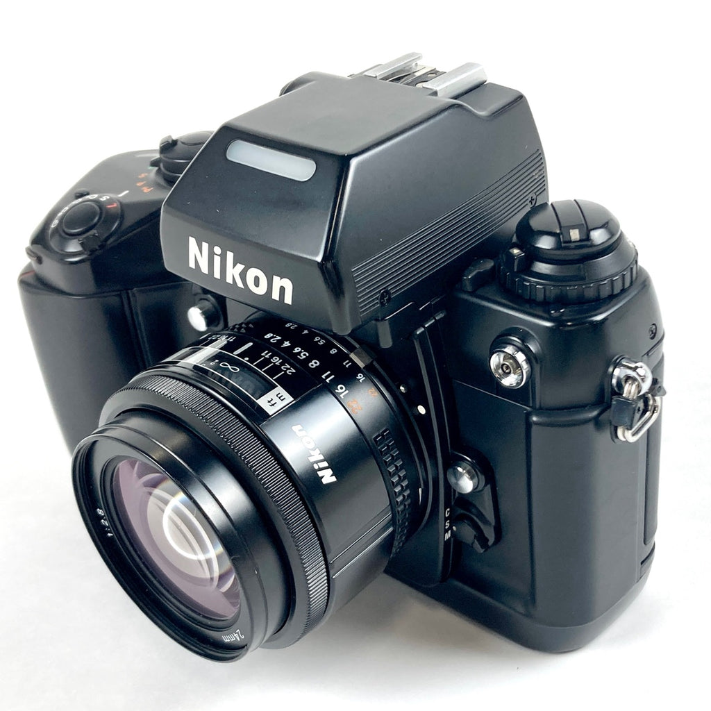 ニコン Nikon F4 + AF NIKKOR 24mm F2.8 フィルム オートフォーカス 一眼レフカメラ 【中古】