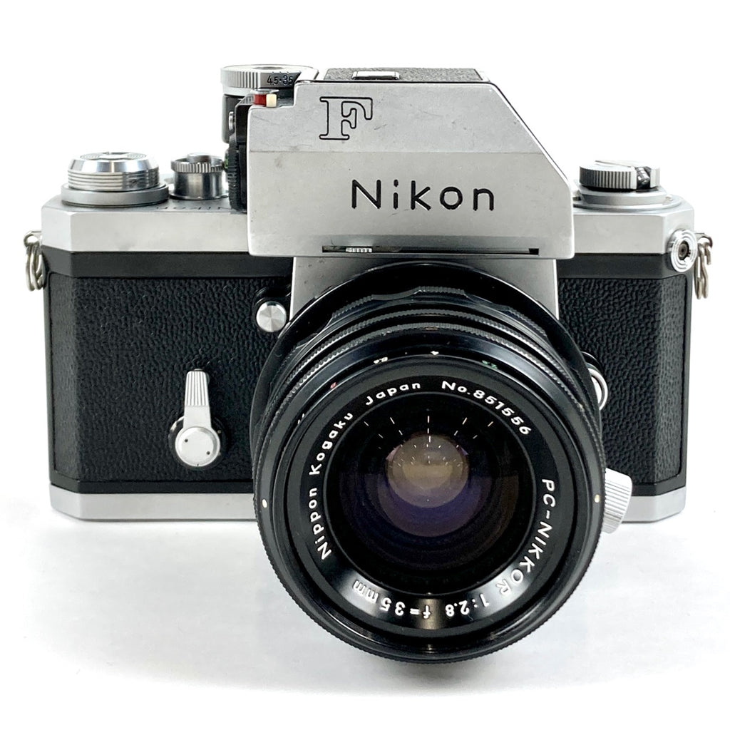 ニコン Nikon F フォトミック シルバー ＋ PC NIKKOR 35mm F2.8 フィルム マニュアルフォーカス 一眼レフカメラ 【中古】