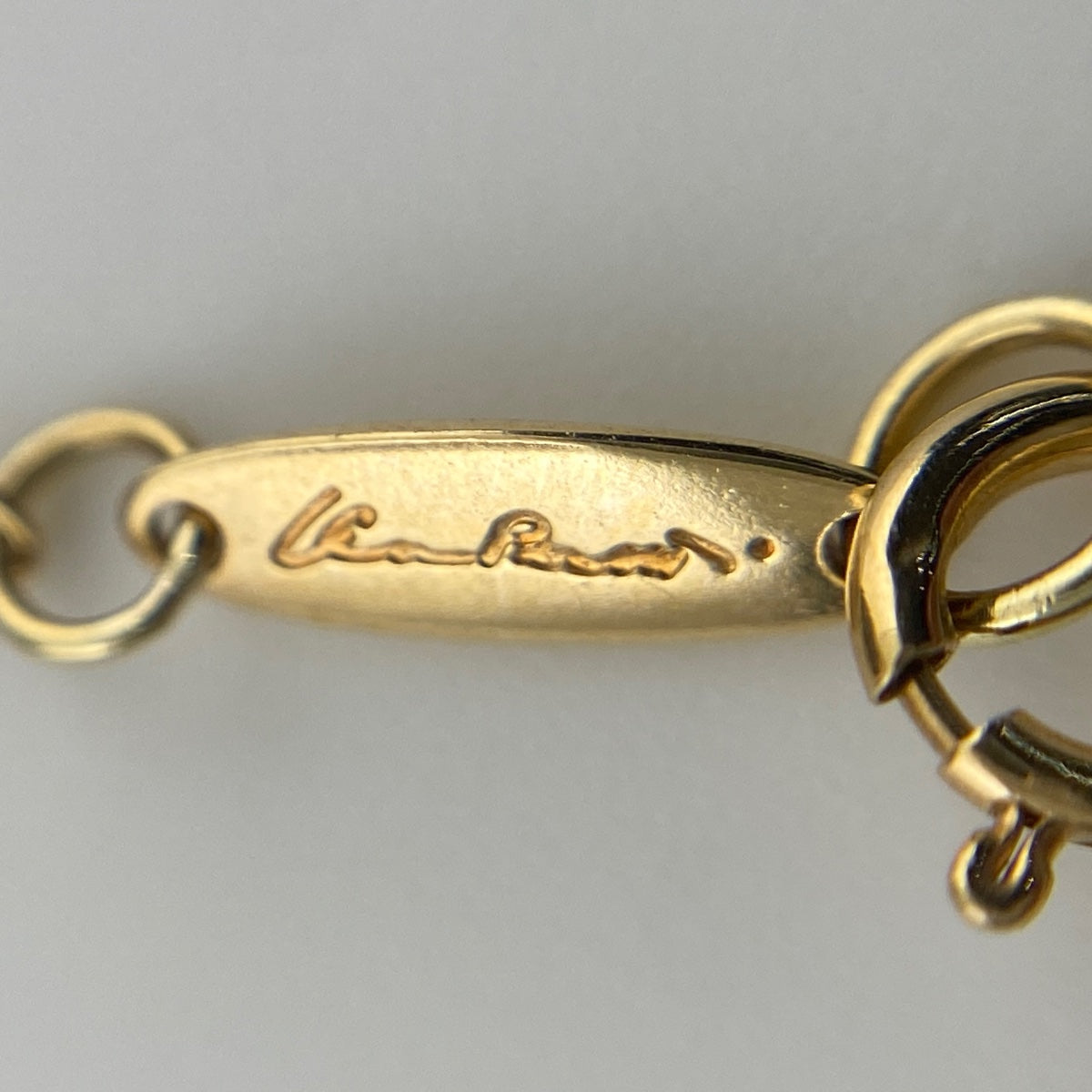 未使用★ティファニー★750 K18RG オープンハート ネックレス ティファニー TIFFANY＆CO オープンハートネックレス イエロー