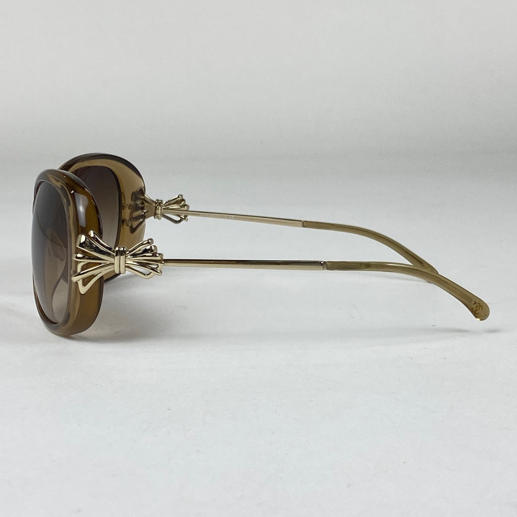 シャネル ココマーク グラデーション サングラス アイウェア リボン サングラス メタル プラスチック ゴールド 5178 レディース 【中古】brbag
