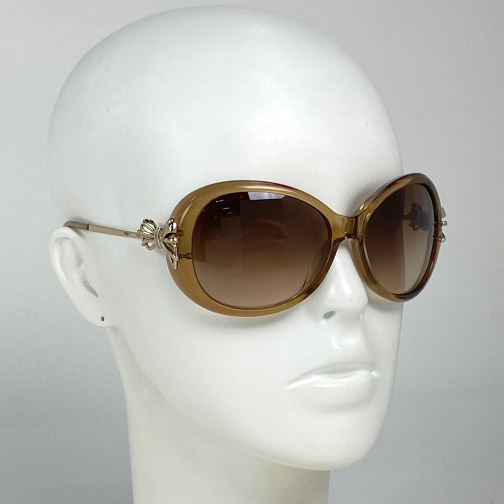 シャネル ココマーク グラデーション サングラス アイウェア リボン サングラス メタル プラスチック ゴールド 5178 レディース 【中古】brbag