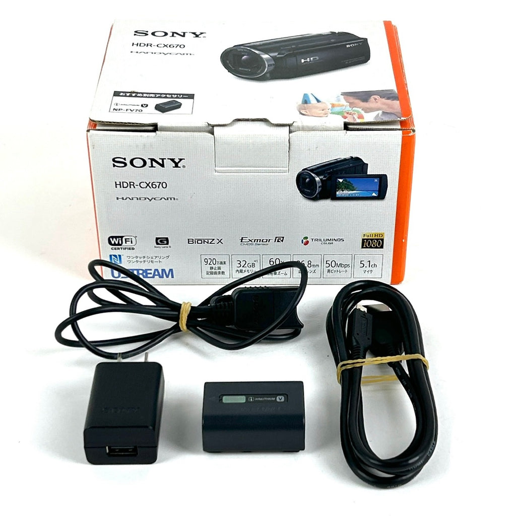 ソニー SONY HDR-CX670 デジタルビデオカメラ 【中古】