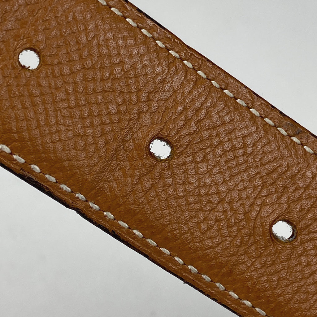 エルメス リバーシブル ベルト C刻印 ストリートH ベルト レザー ボルドー ブラウン メンズ 【中古】 brbag