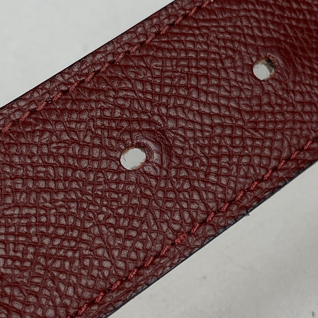 エルメス リバーシブル ベルト C刻印 ストリートH ベルト レザー ボルドー ブラウン メンズ 【中古】 brbag