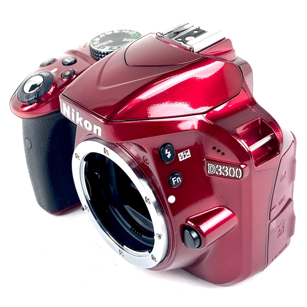 ニコン Nikon D3300 18-55 VR II レンズキット レッド デジタル 一眼レフカメラ 【中古】