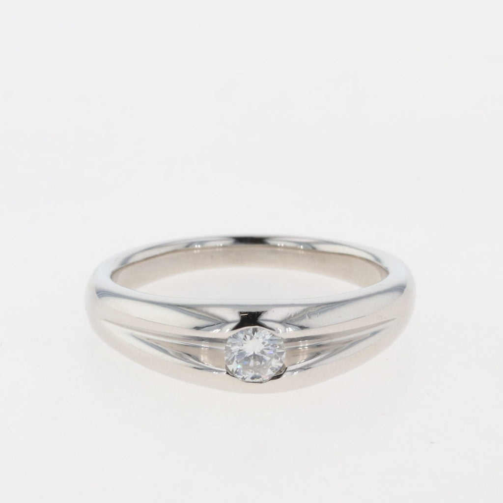 ダイヤモンド デザインリング プラチナ 指輪 リング 18号 Pt850 ダイヤモンド メンズ 【中古】