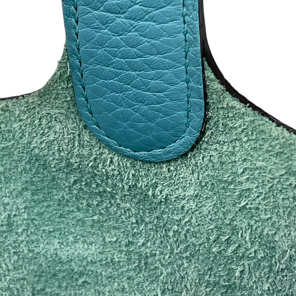 エルメス ピコタンロック PM ミニバッグ ハンドバッグ トリヨンクレマンス ブルーアトール A レディース 【中古】brbag