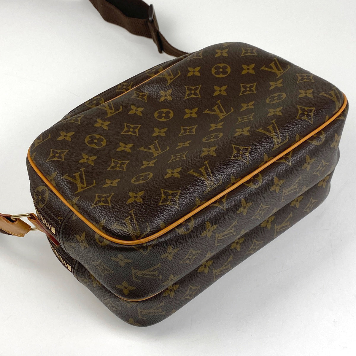 中古】LOUIS VUITTON（ルイ・ヴィトン）M45254 リポーターPM モノグラム・キャンバス ブラウン ショルダーバッグ せよ 斜め掛け