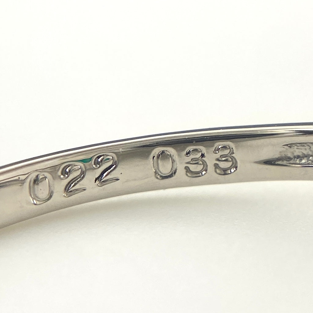 エメラルド デザインリング プラチナ 指輪 メレダイヤ リング 16.5号 Pt900 エメラルド ダイヤモンド レディース 【中古】nbjwl