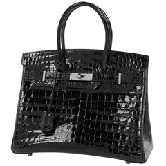 エルメス バーキン 30 ハンドバッグ ニロティカス ブラック □J レディース 【中古】brbag