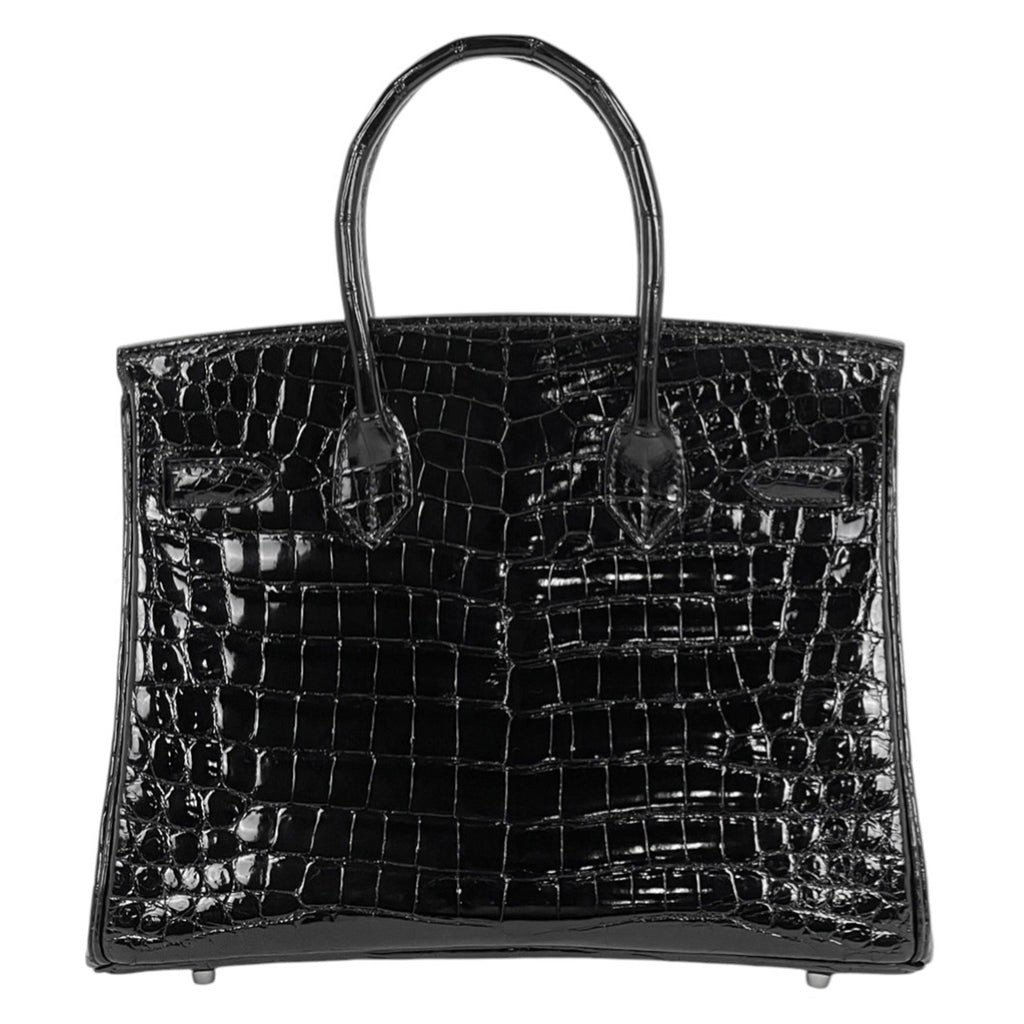 エルメス バーキン 30 ハンドバッグ ニロティカス ブラック □Ｊ レディース 【中古】brbag