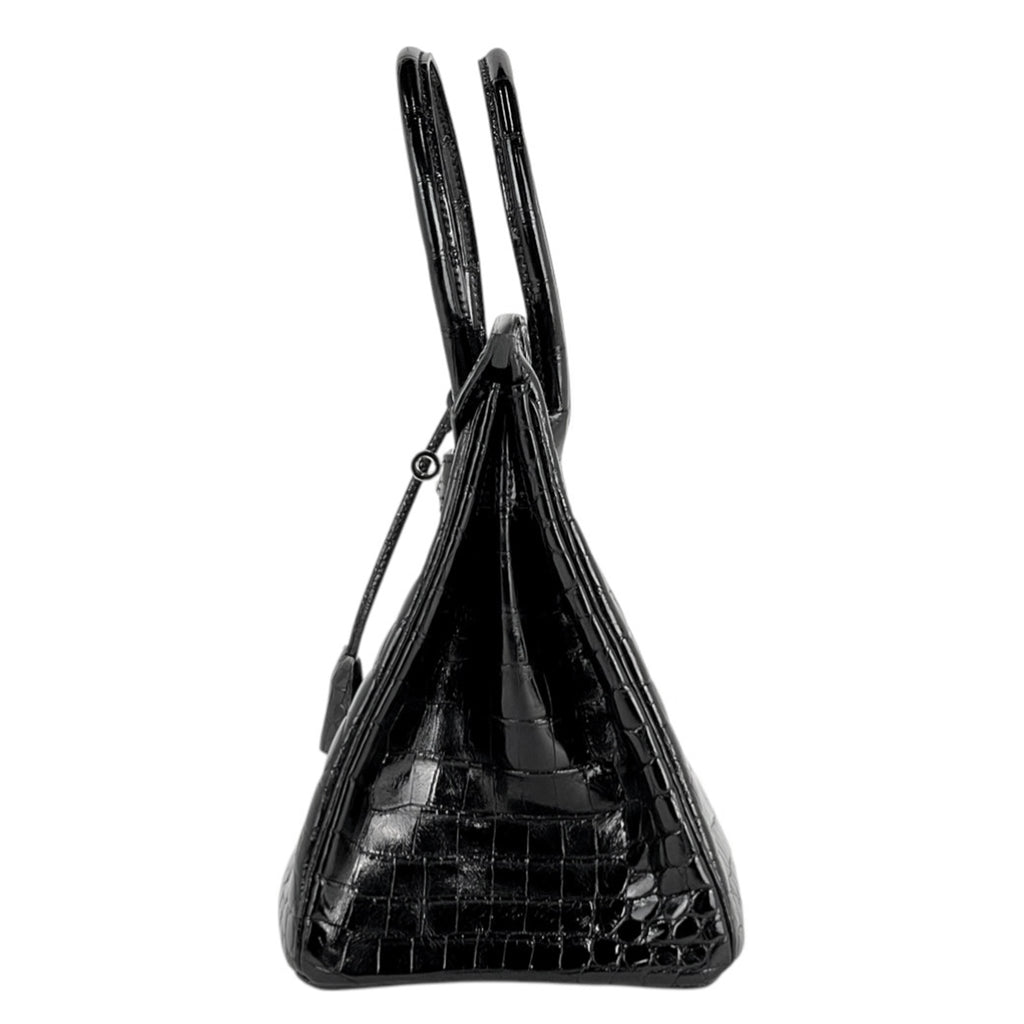 エルメス バーキン 30 ハンドバッグ ニロティカス ブラック □Ｊ レディース 【中古】brbag