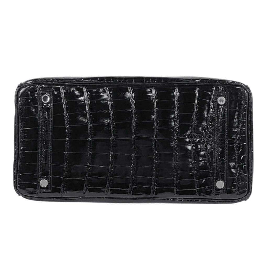 エルメス バーキン 30 ハンドバッグ ニロティカス ブラック □Ｊ レディース 【中古】brbag