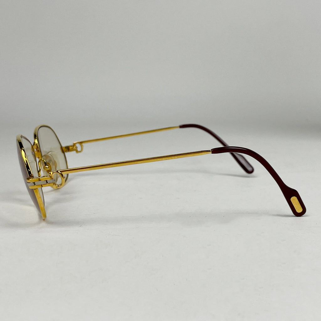 カルティエ マイヨン パンテール メガネ アイウェア 眼鏡 メタル ゴールド レディース 【中古】brbag