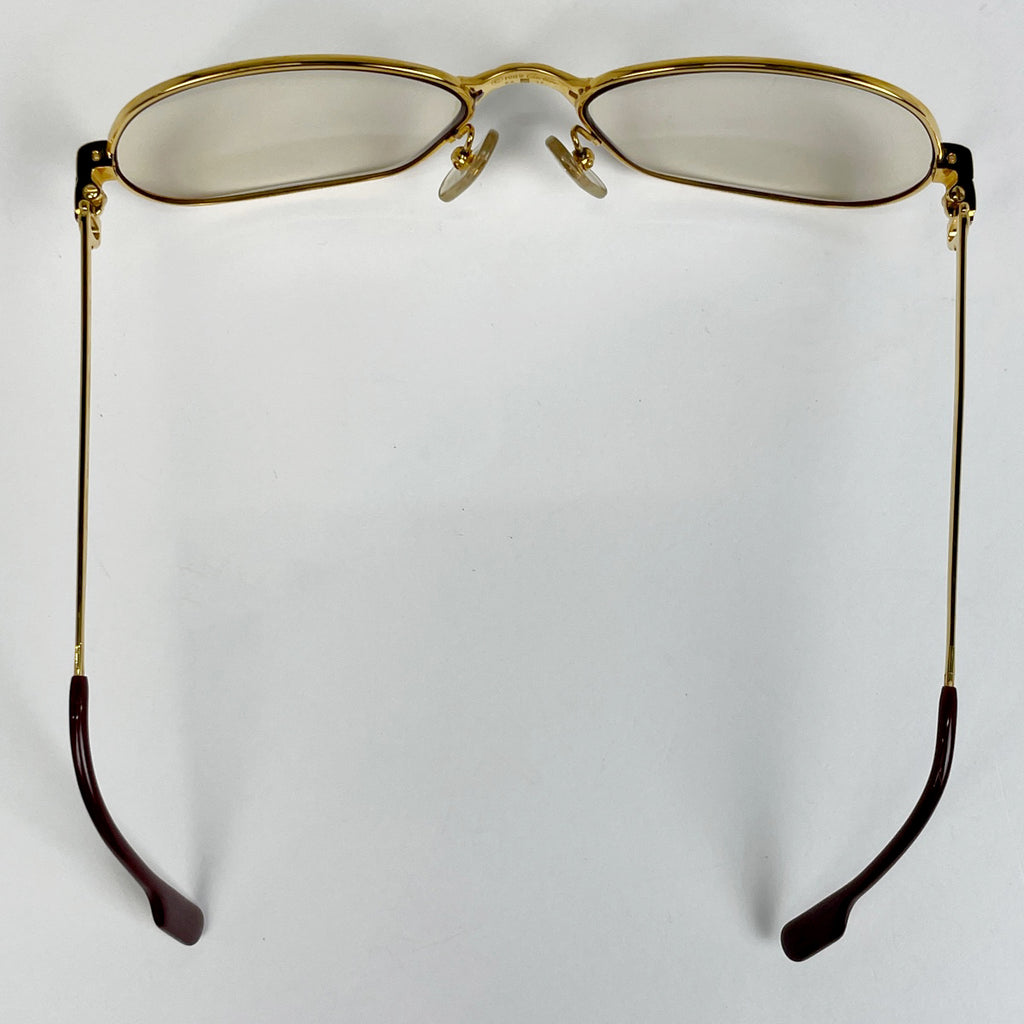 カルティエ マイヨン パンテール メガネ アイウェア 眼鏡 メタル ゴールド レディース 【中古】brbag