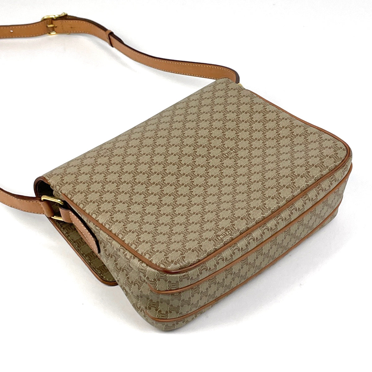 バイセル公式】セリーヌ マカダム柄 ショルダーバッグ 斜め掛け