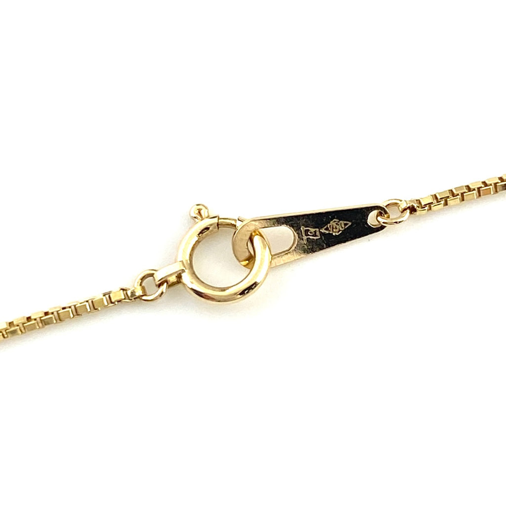 ダイヤモンド デザインネックレス YG イエローゴールド ペンダント ネックレス K18 750 ダイヤモンド レディース 【中古】nbjwl
