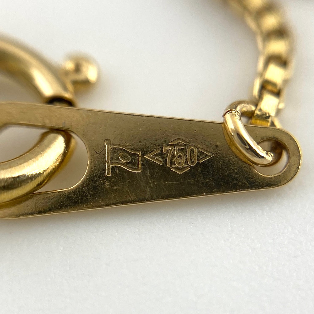 ダイヤモンド デザインネックレス YG イエローゴールド ペンダント ネックレス K18 750 ダイヤモンド レディース 【中古】nbjwl