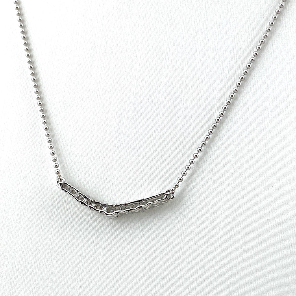 メレダイヤ デザインネックレス プラチナ ペンダント ネックレス Pt850 ダイヤモンド レディース 【中古】nbjwl
