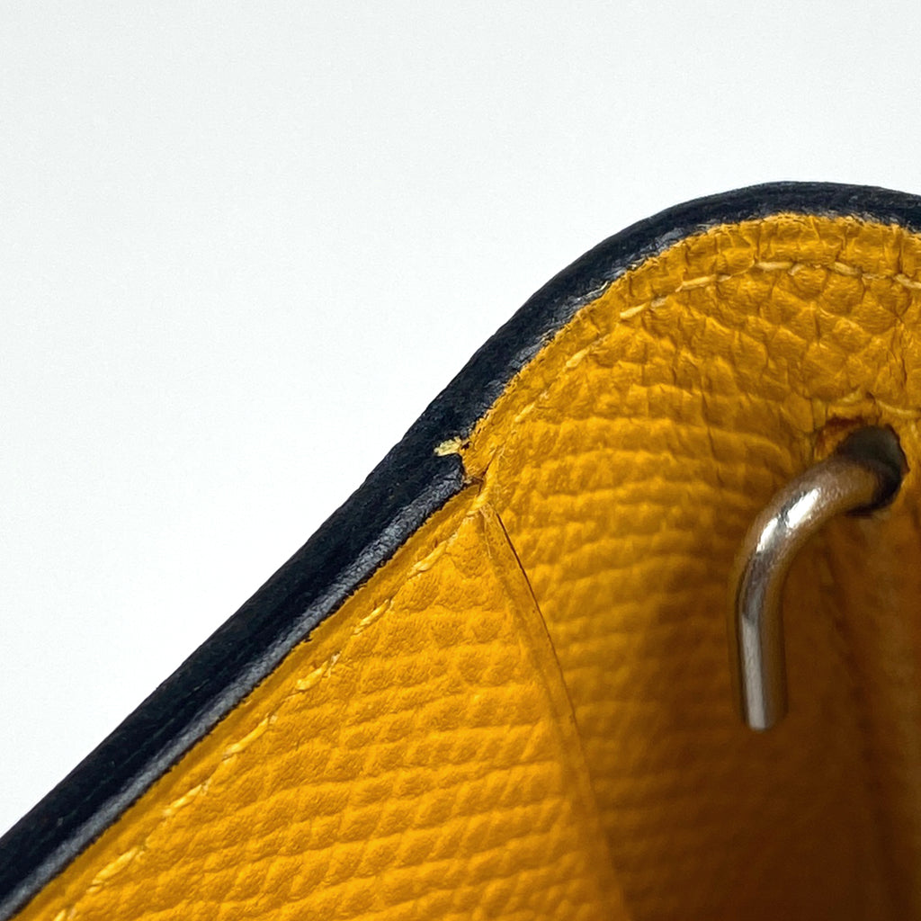 エルメス アジェンダ ヴィジョン PM 手帳カバー 手帳・ブックカバー レザー ブルー レディース 【中古】brbag