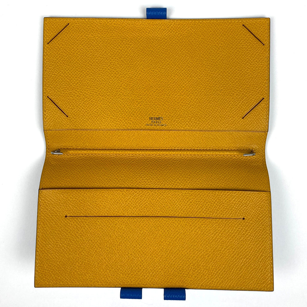エルメス アジェンダ ヴィジョン PM 手帳カバー 手帳・ブックカバー レザー ブルー レディース 【中古】brbag
