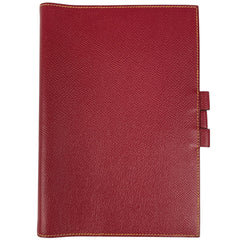 エルメス アジェンダ グローブトロッター 手帳カバー 手帳・ブックカバー レザー レッド レディース 【中古】brbag