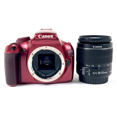 キヤノン Canon EOS Kiss X50 EF-S 18-55 IS II レンズキット レッド デジタル 一眼レフカメラ 【中古】