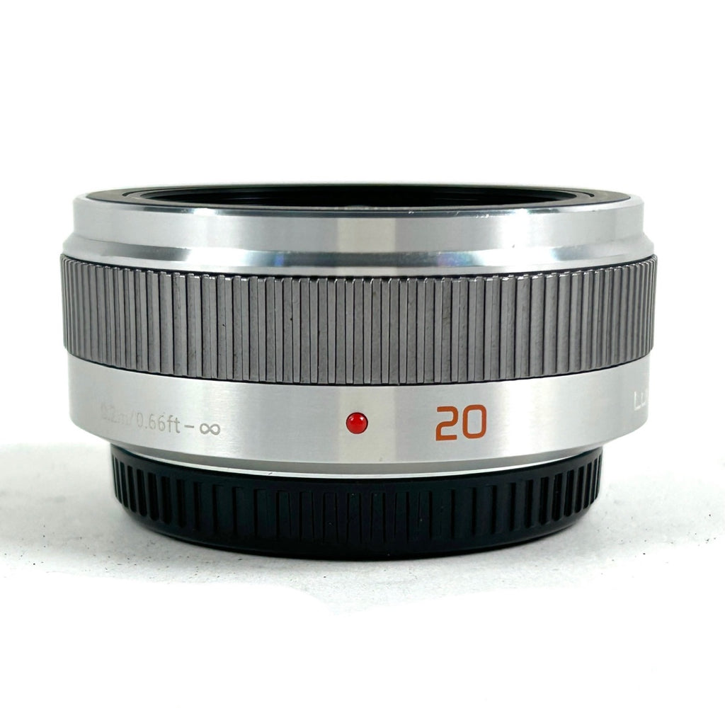 パナソニック Panasonic LUMIX G 20mm F1.7 II ASPH. H-H020A-S シルバー 一眼カメラ用レンズ（オートフォーカス） 【中古】