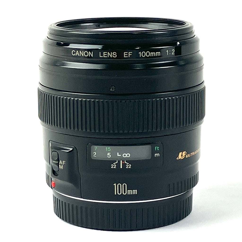 キヤノン Canon EF 100mm F2 USM 一眼カメラ用レンズ（オートフォーカス） 【中古】
