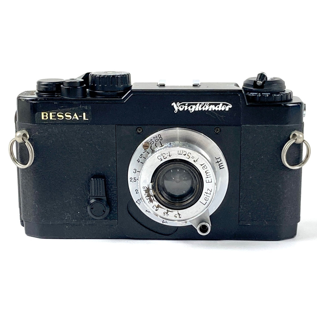 フォクトレンダー Voigtlander BESSA-L ブラック + Elmar 50mm F3.5 エルマー 5cm Lマウント L39 フィルム レンジファインダーカメラ 【中古】
