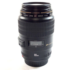 キヤノン Canon EF 100mm F2.8 MACRO USM 一眼カメラ用レンズ（オートフォーカス） 【中古】