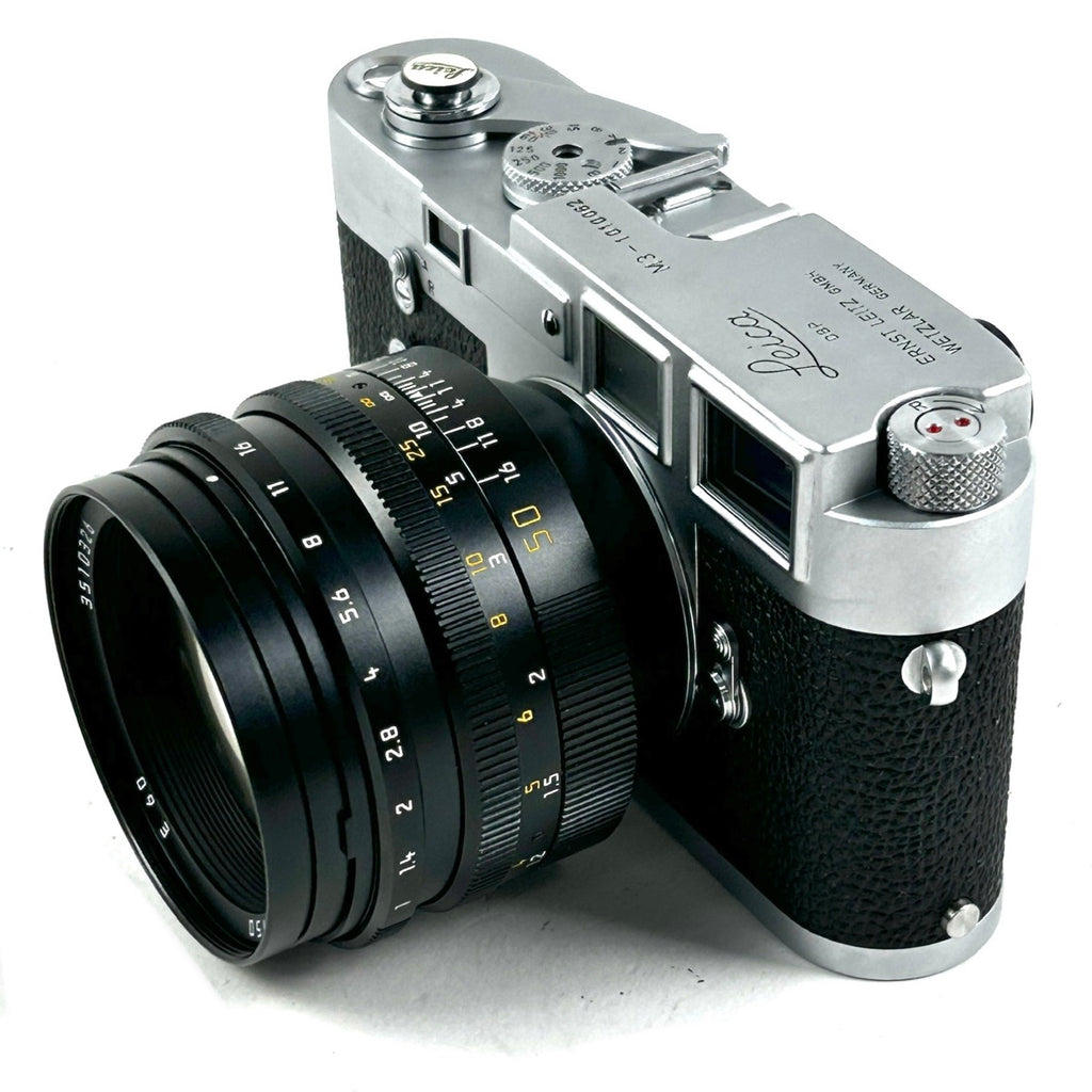 ライカ LEICA M3 シングルストローク シルバー + NOCTILUX-M 50mm F1.0 ノクティルックス E60 フィルム レンジファインダーカメラ 【中古】