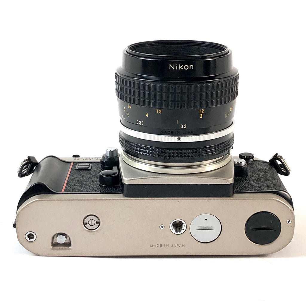 ニコン Nikon F3/T HP チタン シルバー  + Ai NIKKOR 55mm F3.5 Micro フィルム マニュアルフォーカス 一眼レフカメラ 【中古】