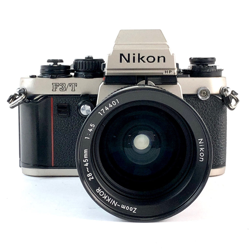 ニコン Nikon F3/T チタン シルバー ＋ Ai NIKKOR 28-45mm F4.5 フィルム マニュアルフォーカス 一眼レフカメラ 【中古】