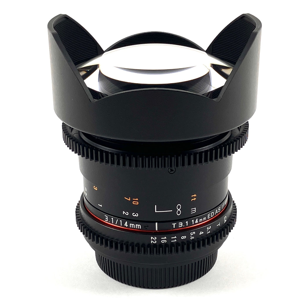 サムヤン SAMYANG 14mm T3.1 VDSLR ED AS IF UMC シネマレンズ (キヤノン用) 一眼カメラ用レンズ（マニュアルフォーカス） 【中古】