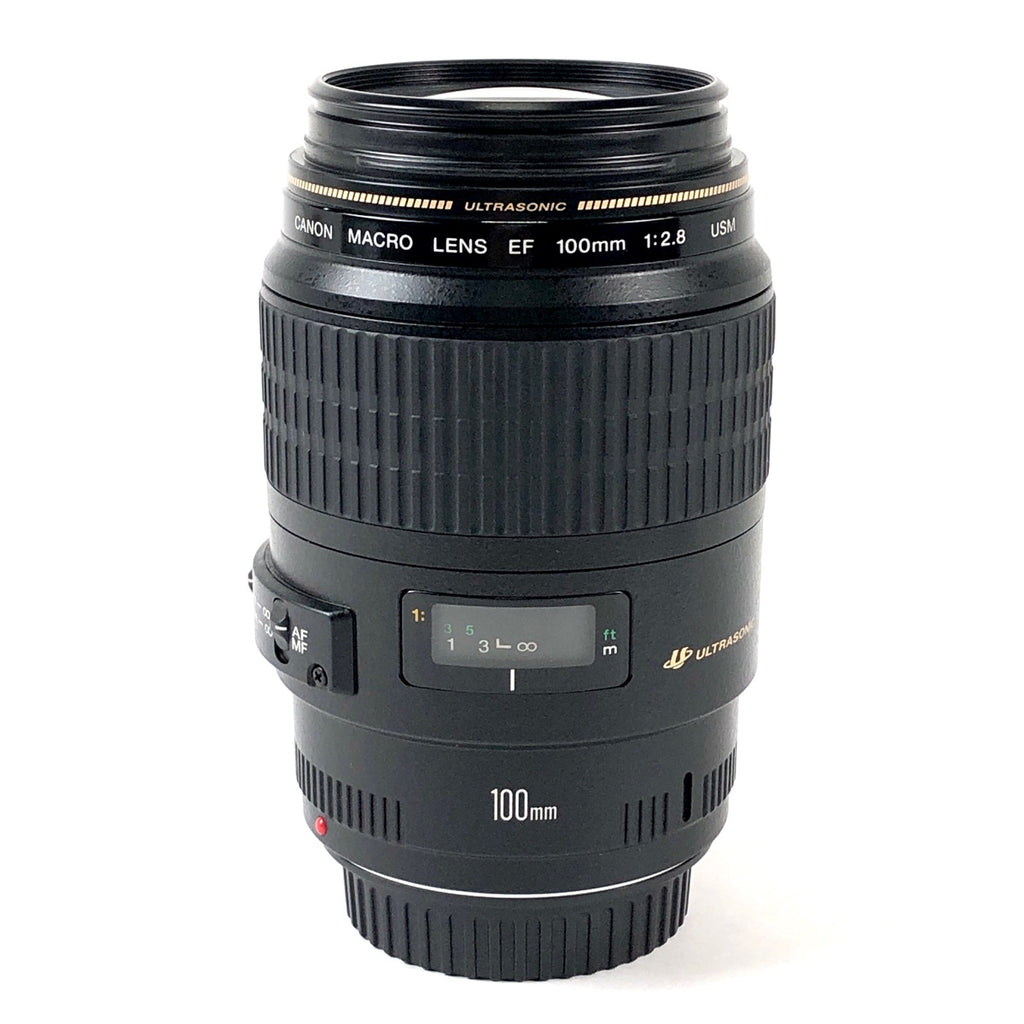 キヤノン Canon EF 100mm F2.8 MACRO USM 一眼カメラ用レンズ（オートフォーカス） 【中古】