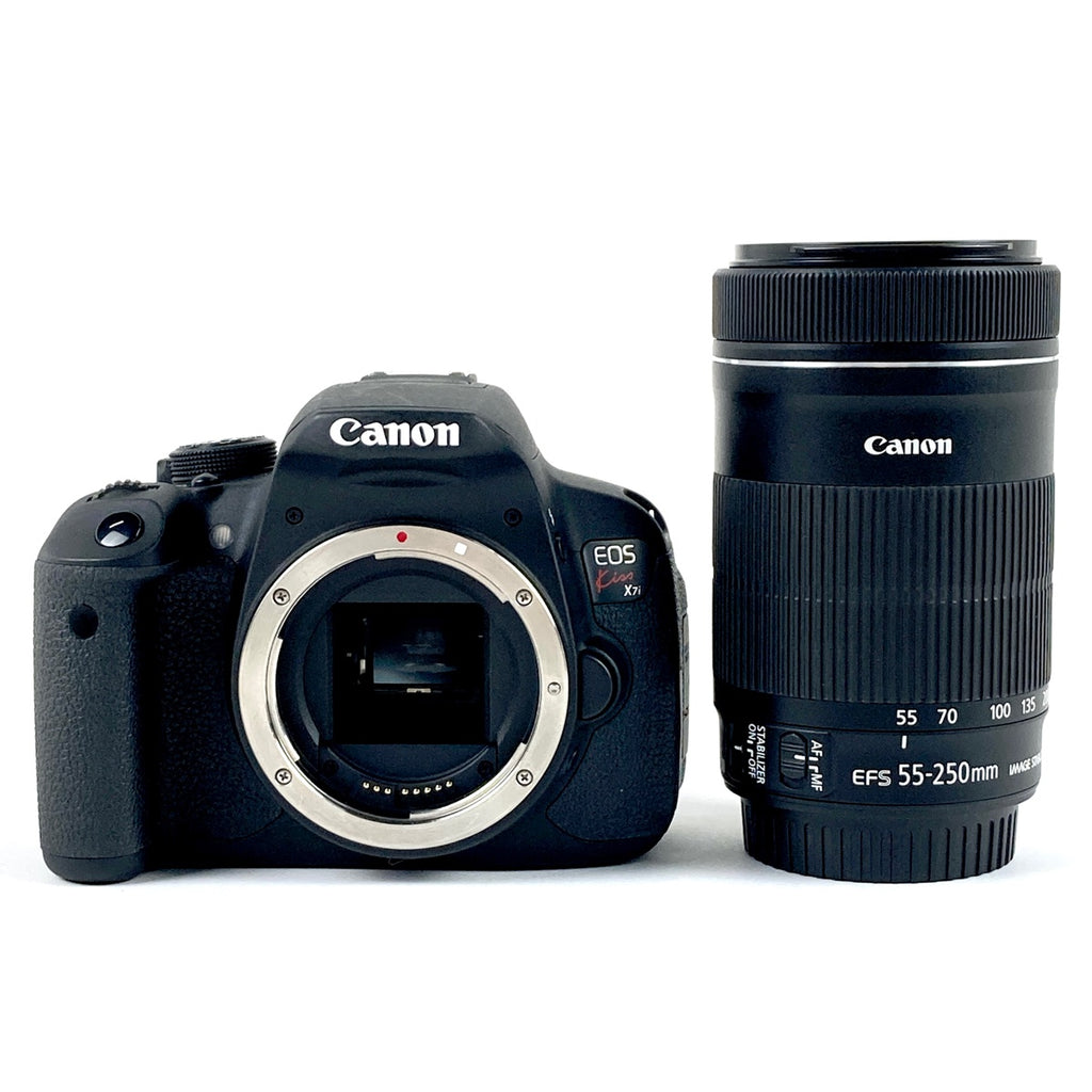 キヤノン Canon EOS Kiss X7i ＋ EF-S 55-250mm F4-5.6 IS STM デジタル 一眼レフカメラ 【中古】