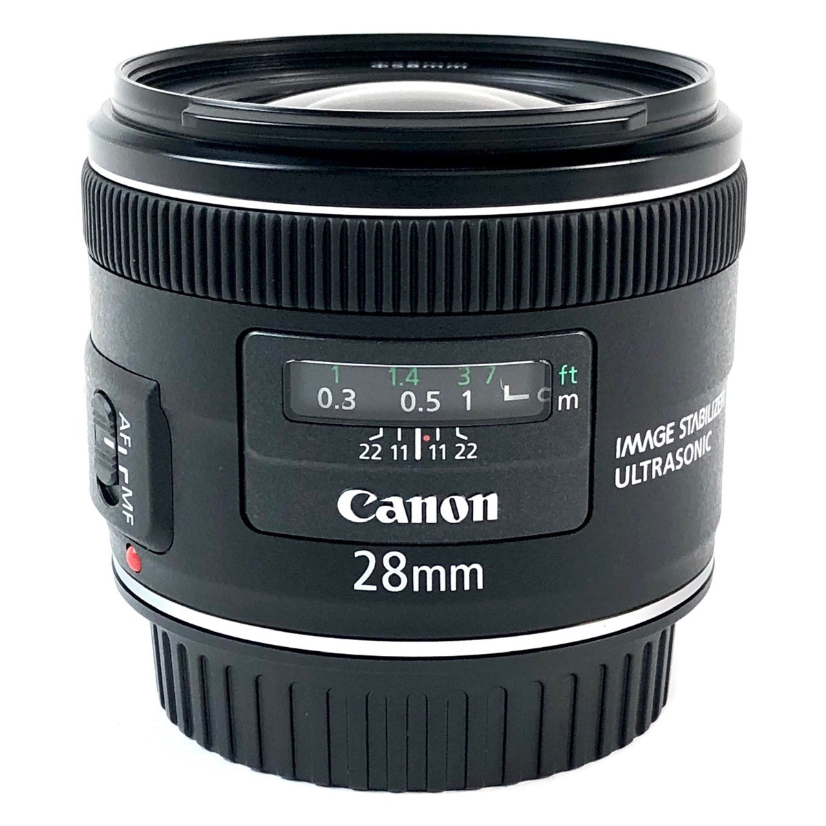 キヤノン Canon EF 28mm F2.8 IS USM 一眼カメラ用レンズ（オートフォーカス） 【中古】