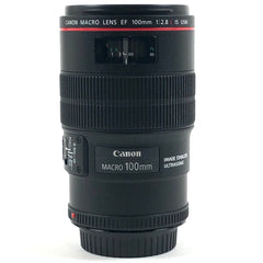 キヤノン Canon EF 100mm F2.8L MACRO IS USM 一眼カメラ用レンズ（オートフォーカス） 【中古】