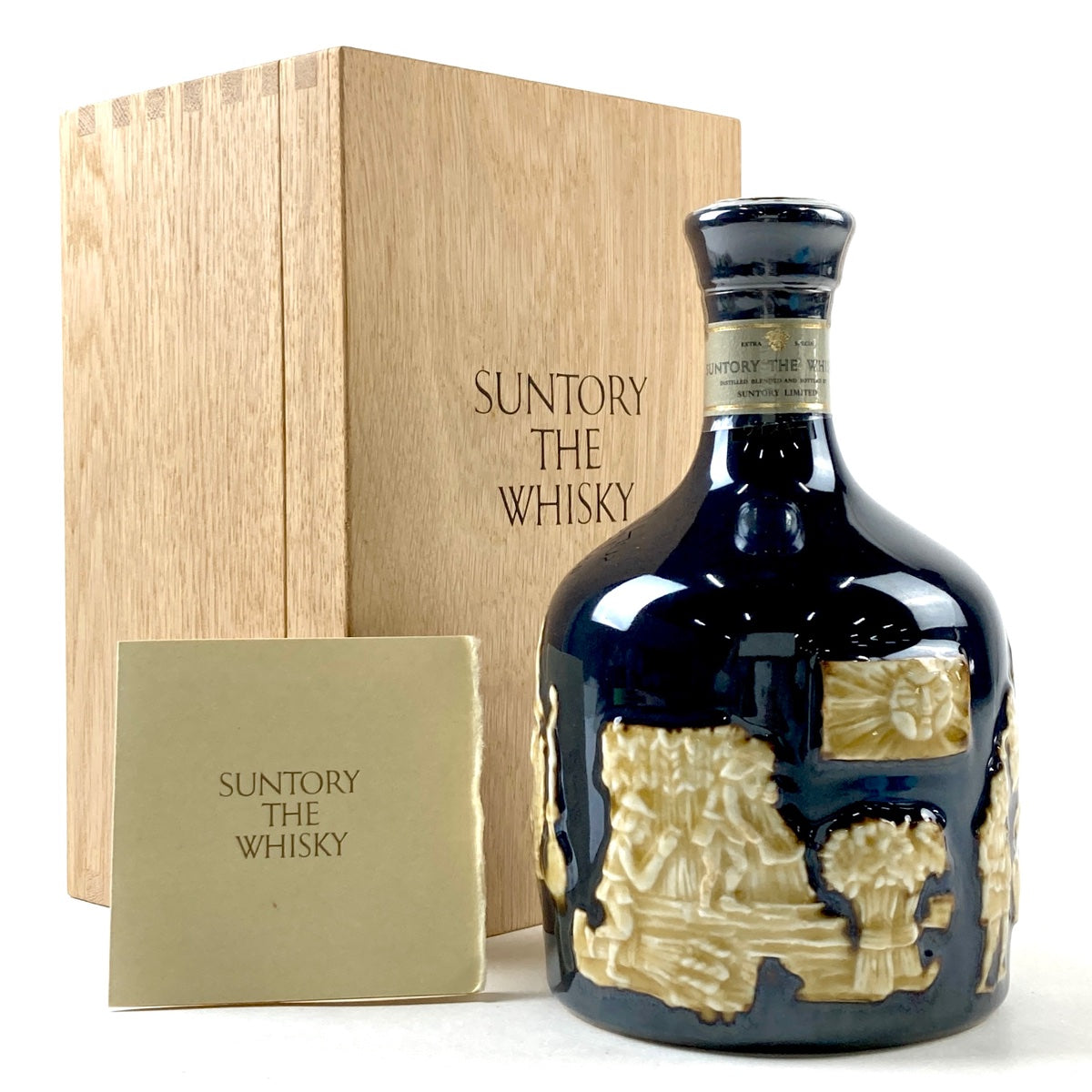 【東京都内限定お届け】 サントリー SUNTORY ザ・ウイスキー 有田焼 陶器ボトル 750ml 国産ウイスキー 【古酒】