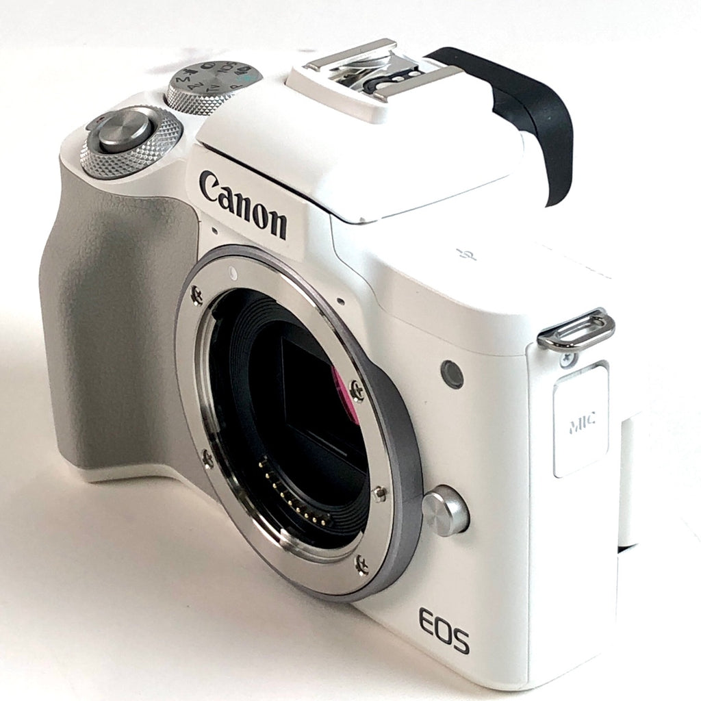 キヤノン Canon EOS Kiss M2 ダブルズームキット ホワイト デジタル ミラーレス 一眼カメラ 【中古】