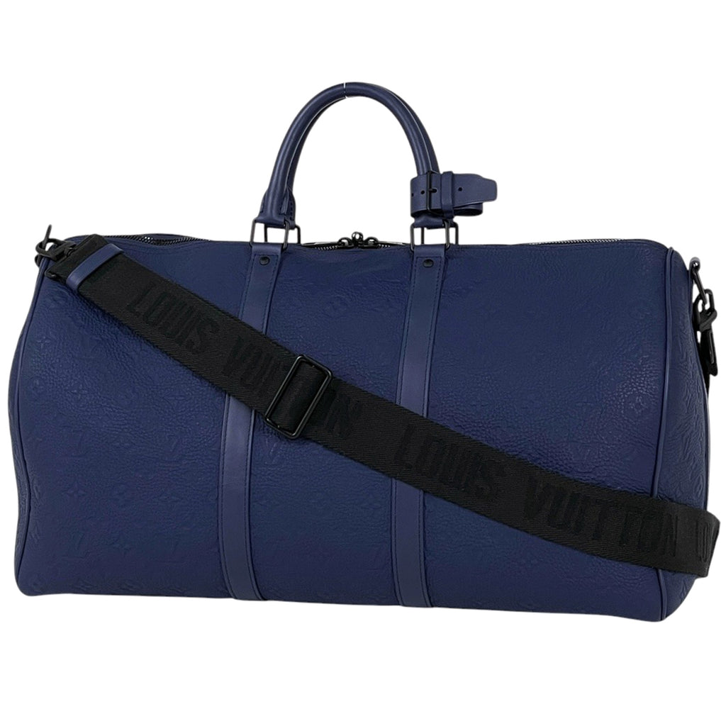 【在庫一掃】 ルイ・ヴィトン キーポル バンドリエール 50 2WAY ショルダーバッグ モノグラム ボストンバッグ トリヨン サファイア M11495 レディース 【中古】 brbag