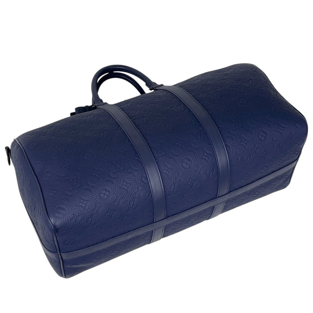 【在庫一掃】 ルイ・ヴィトン キーポル バンドリエール 50 2WAY ショルダーバッグ モノグラム ボストンバッグ トリヨン サファイア M11495 レディース 【中古】 brbag