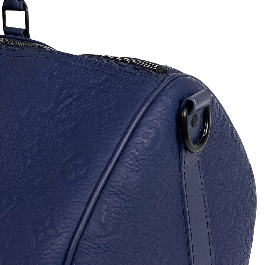 【在庫一掃】 ルイ・ヴィトン キーポル バンドリエール 50 2WAY ショルダーバッグ モノグラム ボストンバッグ トリヨン サファイア M11495 レディース 【中古】 brbag