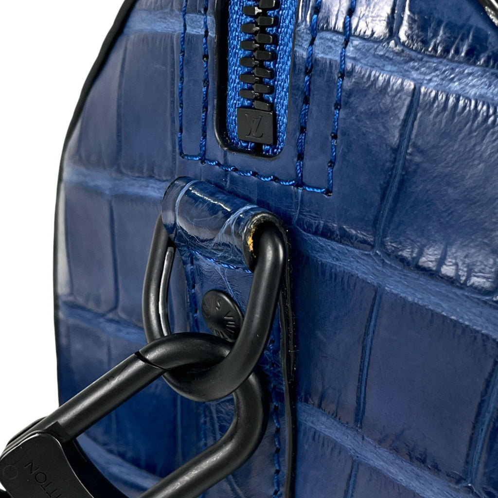 ルイ・ヴィトン シティ キーポル ショルダーバッグ クロコダイル ブルー N82485 レディース 【中古】brbag
